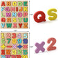 wgde toy Wooden Jigsaw Puzzles for 2 3 4 Year Old Kids with 20-piece Numbers and 26-piece ABC Alphabet - Best Early Education Recognition Toys (2 Pieces)