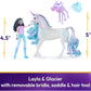 Unicorn Academy, Layla & Glacier Set with 2 Riding Accessories and Hair Styling Tool, Dolls and Unicorn Toys for Girls Aged 4 and up