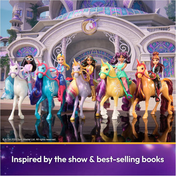 Unicorn Academy, Layla & Glacier Set with 2 Riding Accessories and Hair Styling Tool, Dolls and Unicorn Toys for Girls Aged 4 and up